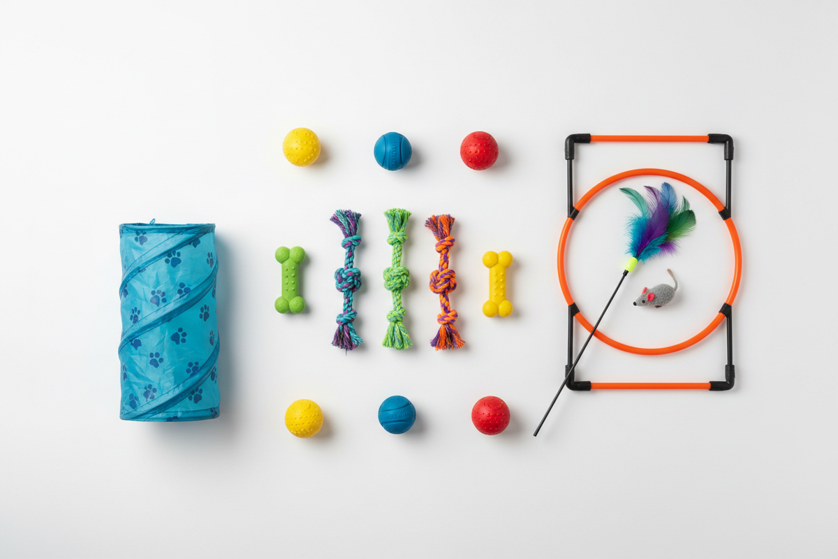 Dog toys and activities including rubber chew toys rope toys plush squeaky toys and interactive play from Nexus Pet Care
