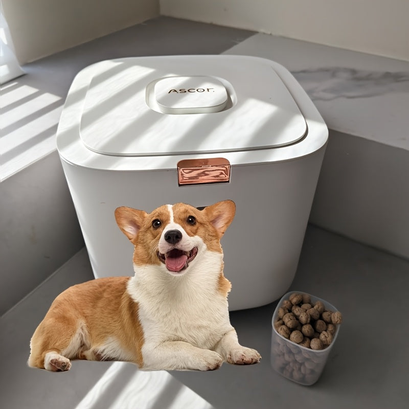 Pet Food Storage Container with Flip-Top Lid