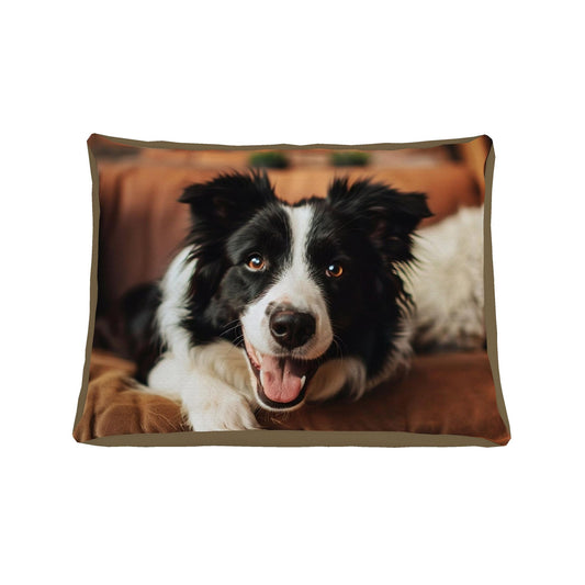 Border Collie Portrait Designer Dog Bed