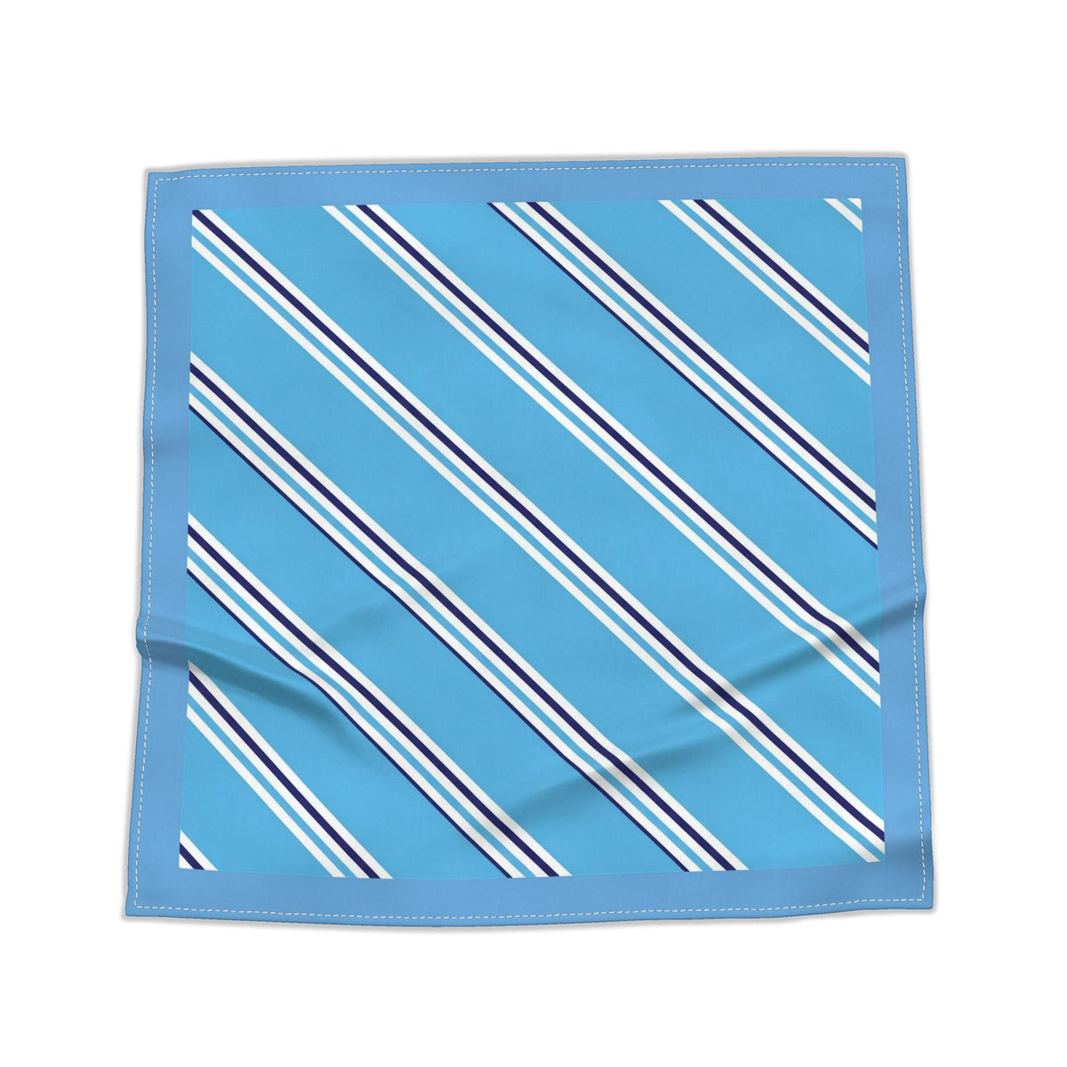Pale blue and white dog bandana for Manchesrer City Supporter