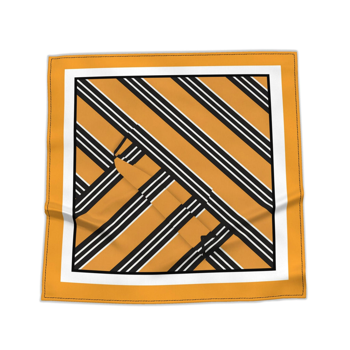 Gold & Black Stripe Dog Bandana | Football Supporter Pet Accessory - Nexus Pet Care