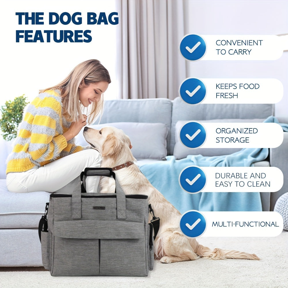Airline-Approved Pet Travel Bag with Bowls