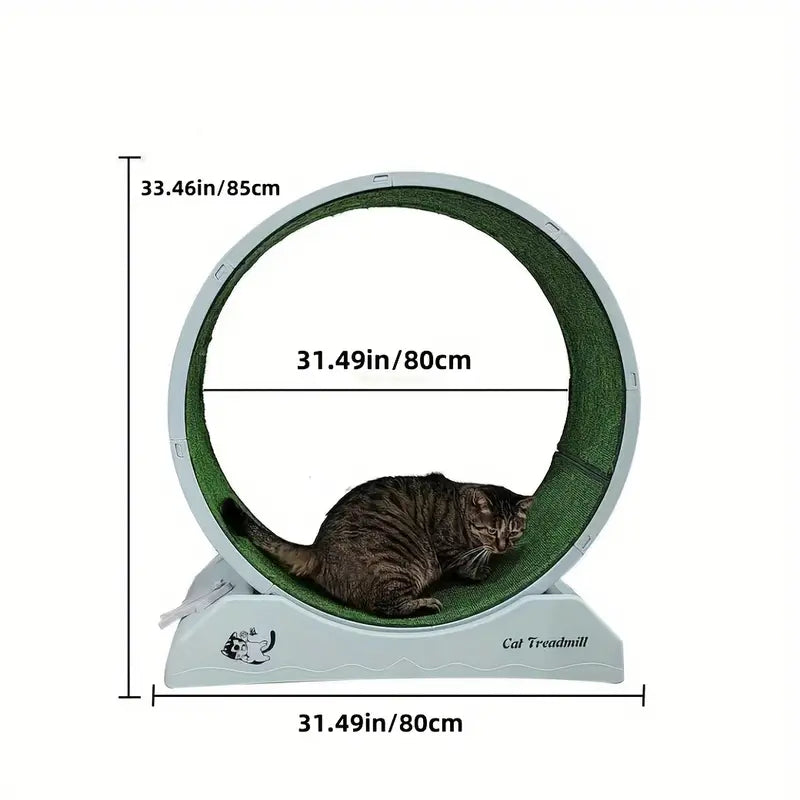 Pet Fitness Wheel & Interactive Treadmill - Grey
