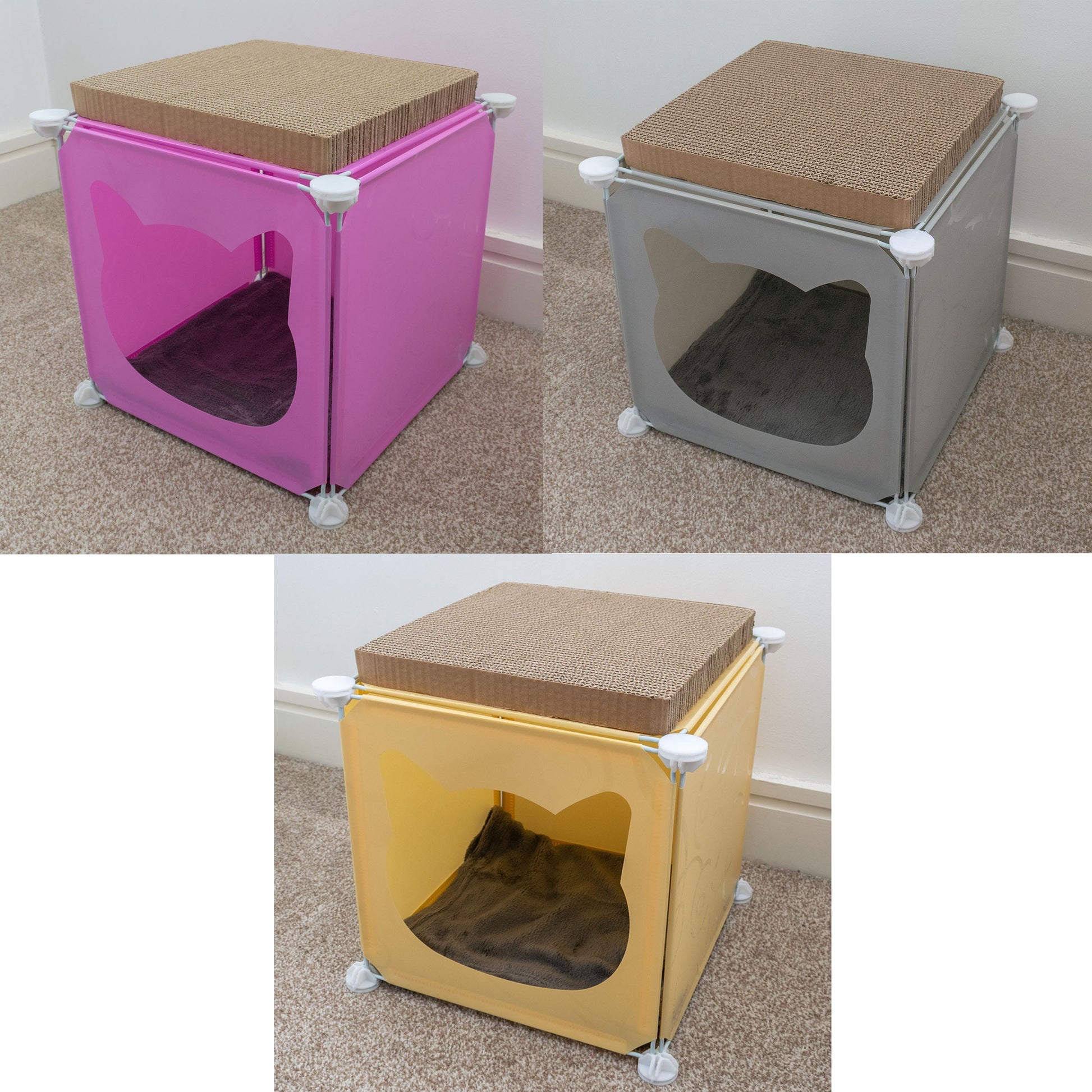 Kitty Cubby Cat Cube Play House MINI Weatherproof Cover Pet and Pond Supply-0