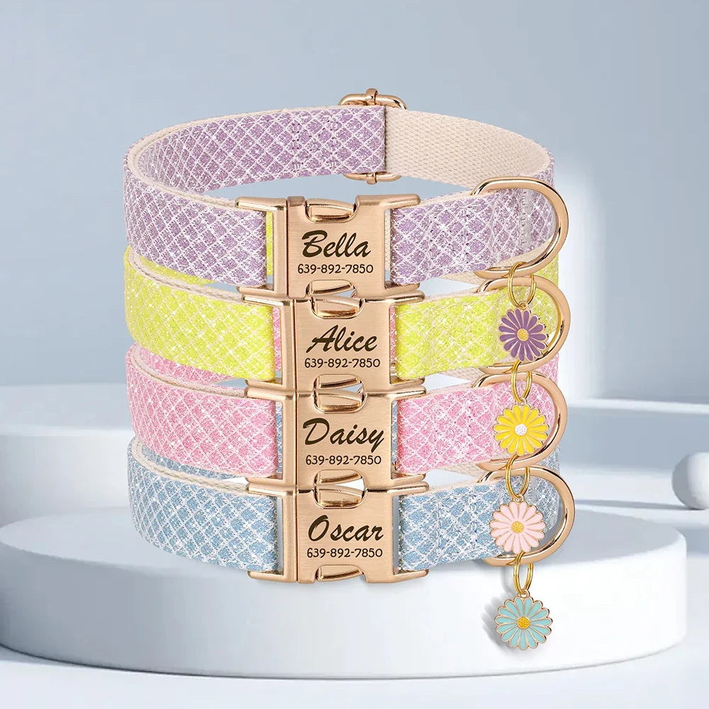 Custom Dog Collar Bling with Free Engraving