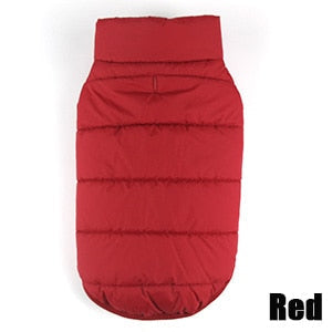 Winter dog coat warm fleece jacket for dogs front view