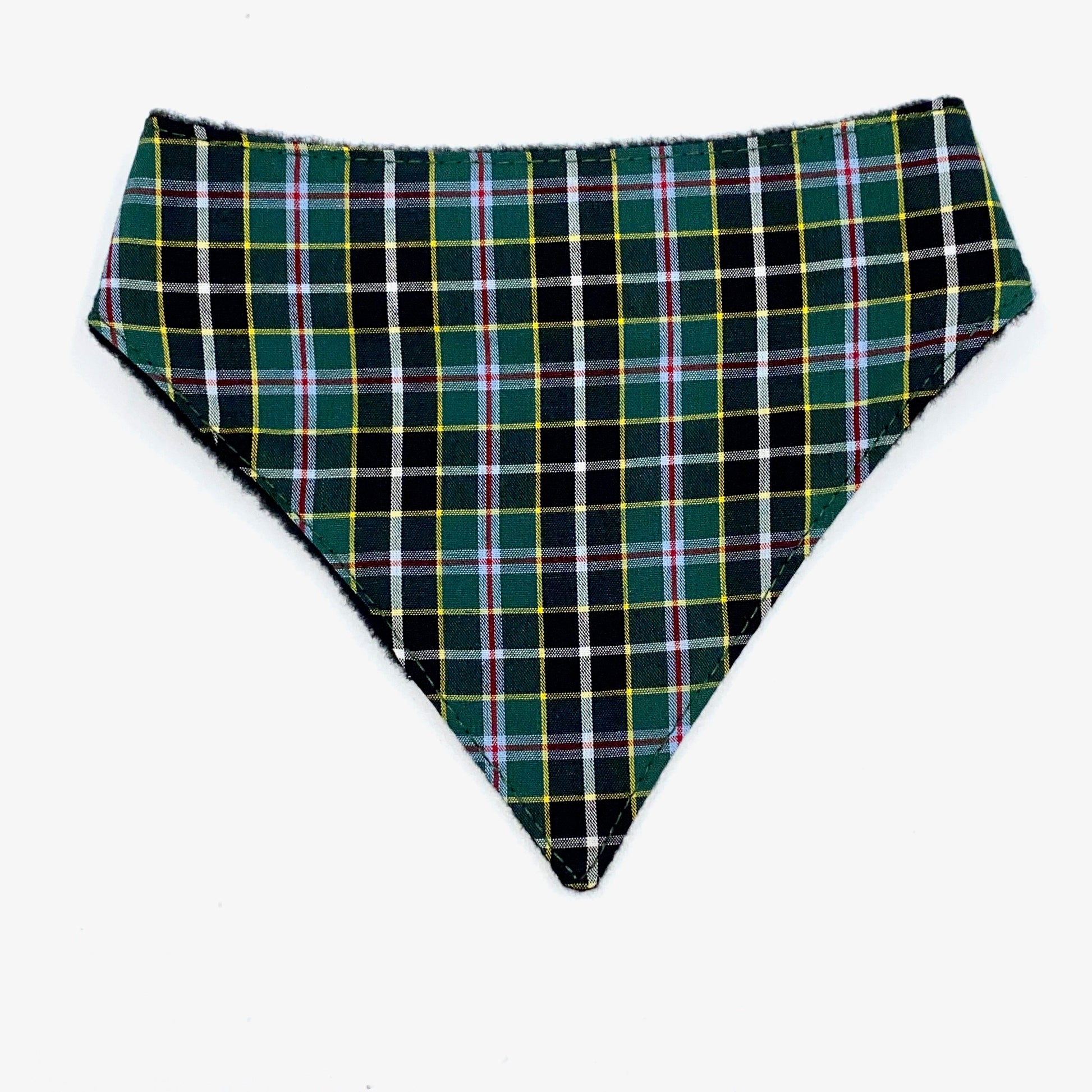 Dog Bandanna Cornish Field Hunt tartan pattern close up detail shot