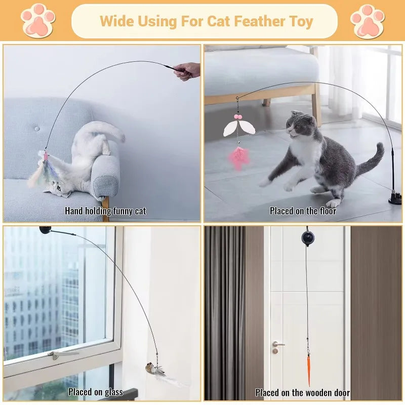 Interactive Butterfly Cat Teaser Toy