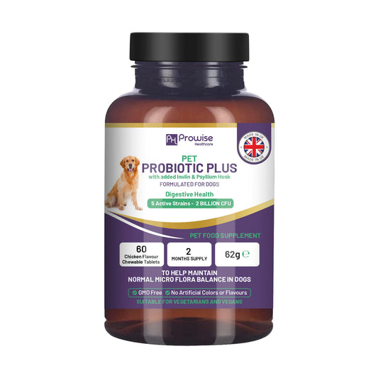 Pet Probiotic Plus Inulin & Psyllium Husk 60 Chewable Tablets - Nexus Pet Care