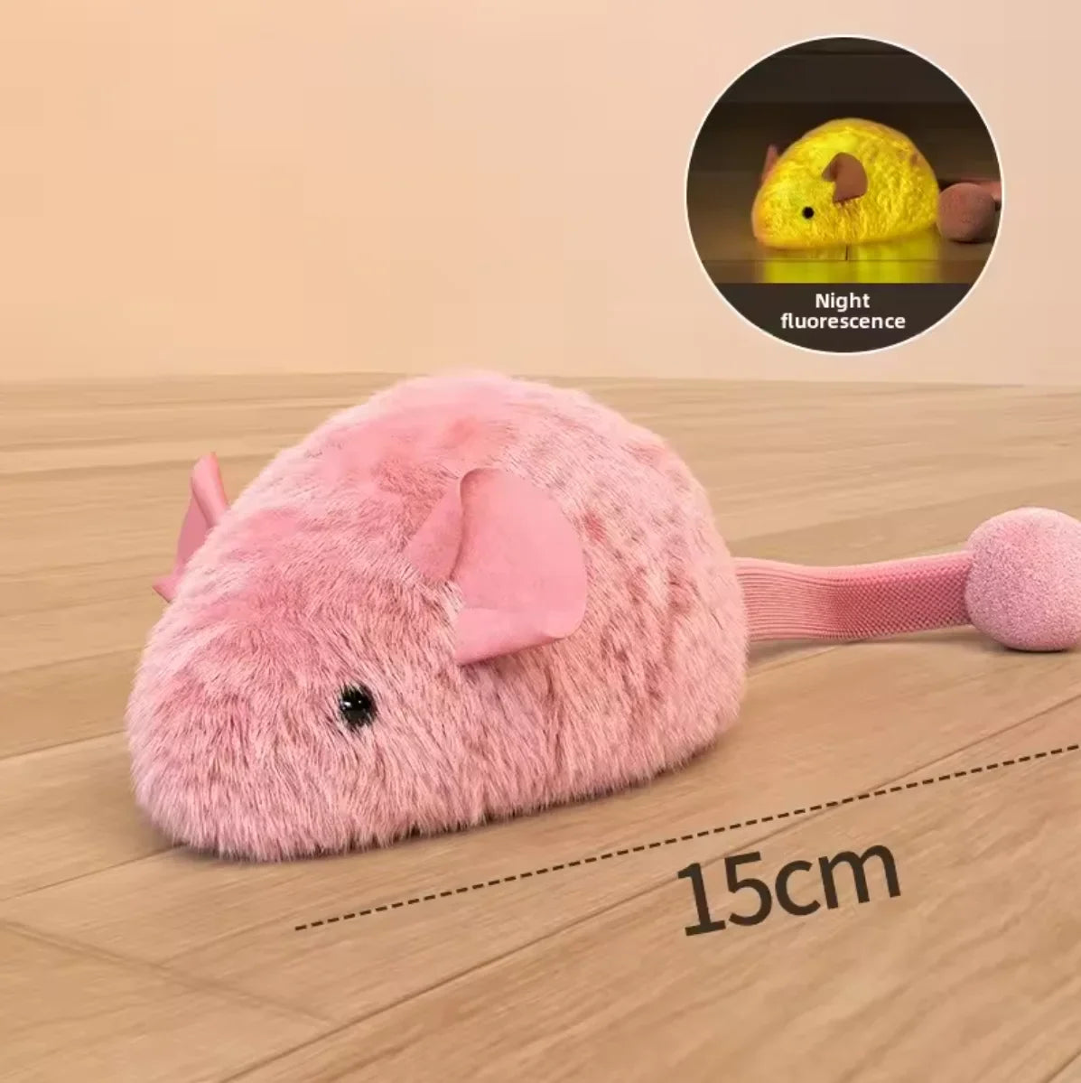 Squeaky Plush Mouse Cat Toy
