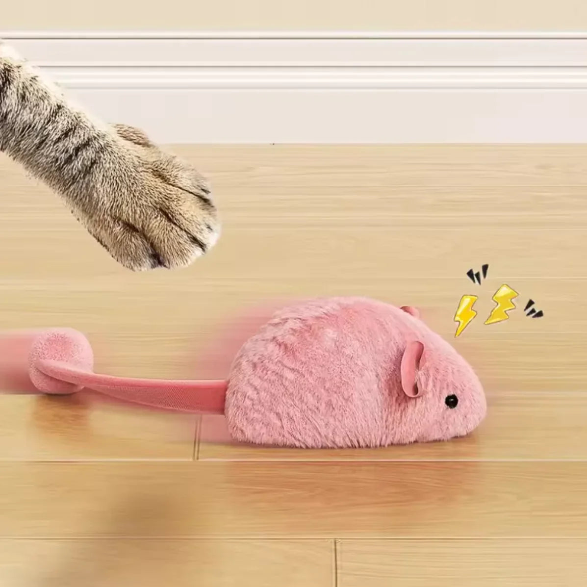 Squeaky Plush Mouse Cat Toy