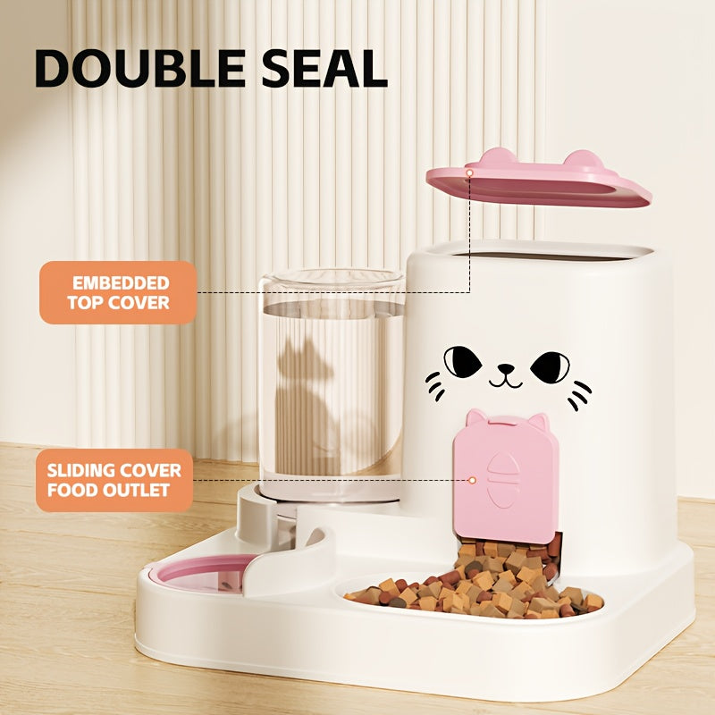 Automatic Cat Feeder & Water Dispenser Set