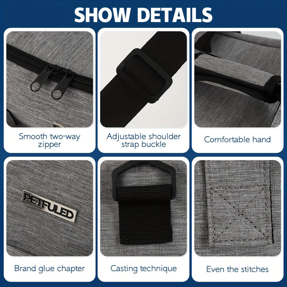 Airline-Approved Pet Travel Bag with Bowls