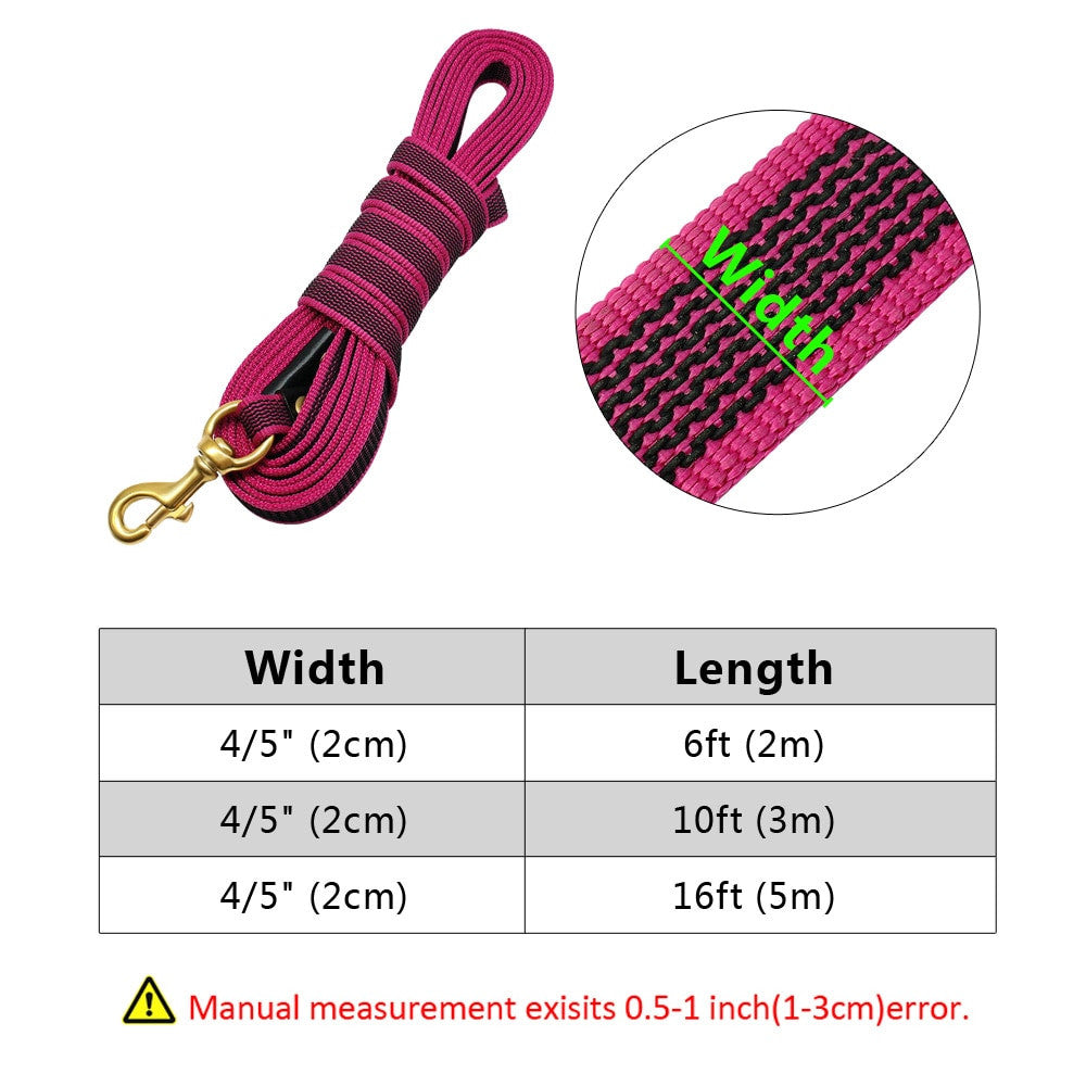 Non-Slip Nylon Dog Tracking Lead