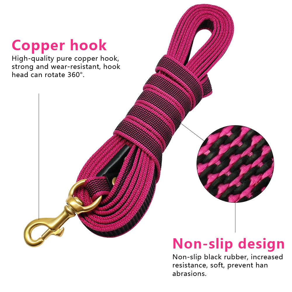 Non-Slip Nylon Dog Tracking Lead