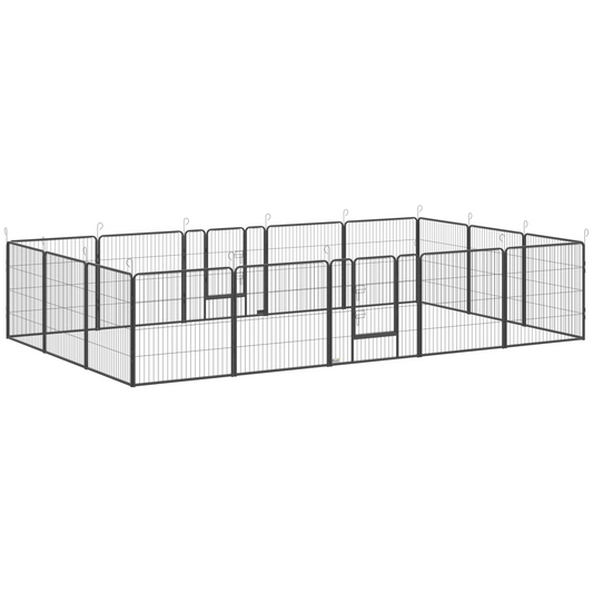 16 Panels Heavy Duty Puppy Play Pen for Small, Medium Dogs 80Hcm - Nexus Pet Care