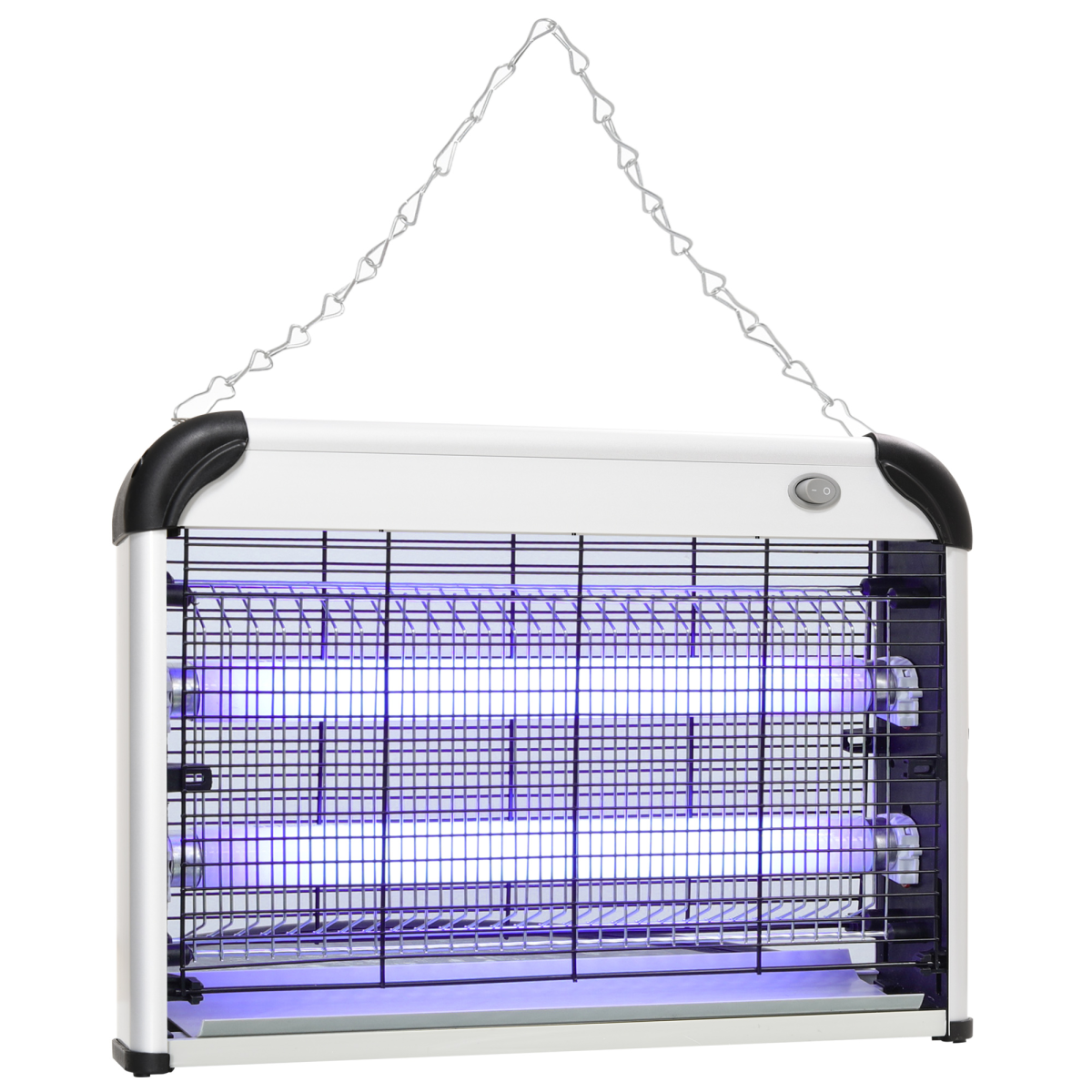 Outsunny 20W Mosquito Killer Electric Insect Fly Pest Control, Silver