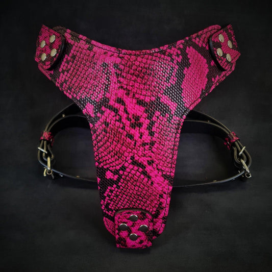 Rock Python Dog Harness - Pink